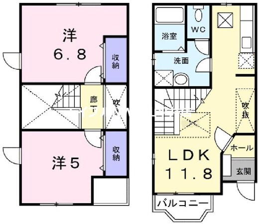 シェヌーの物件間取画像